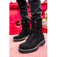 CH027 Süet ST Erkek Bot SIYAH