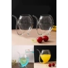Retro Pipetli Stil Bardak Flüt Dekor Soğuk Sıcak Meşrubat Kokteyl Bardağı