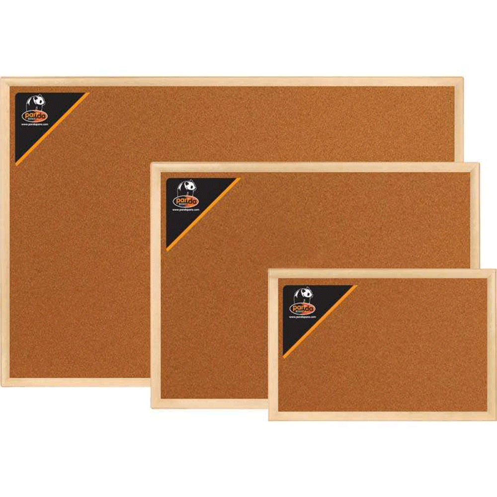 Panda 60*90 Ahşap Çerçeve Mantar Pano Pan116