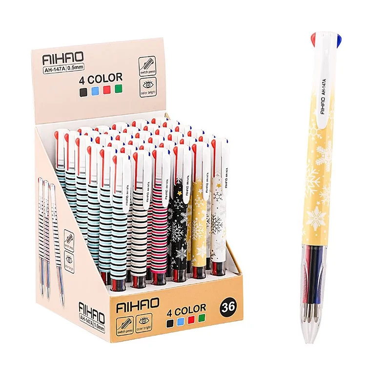 Aihao Ah147a-36 4 Renk Tükenmez Kalem 1mm Ah147a Shnk