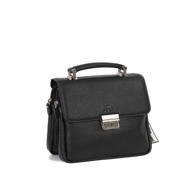 Aka El Ve Omuz Çantası 260-2 Floter Siyah Deri