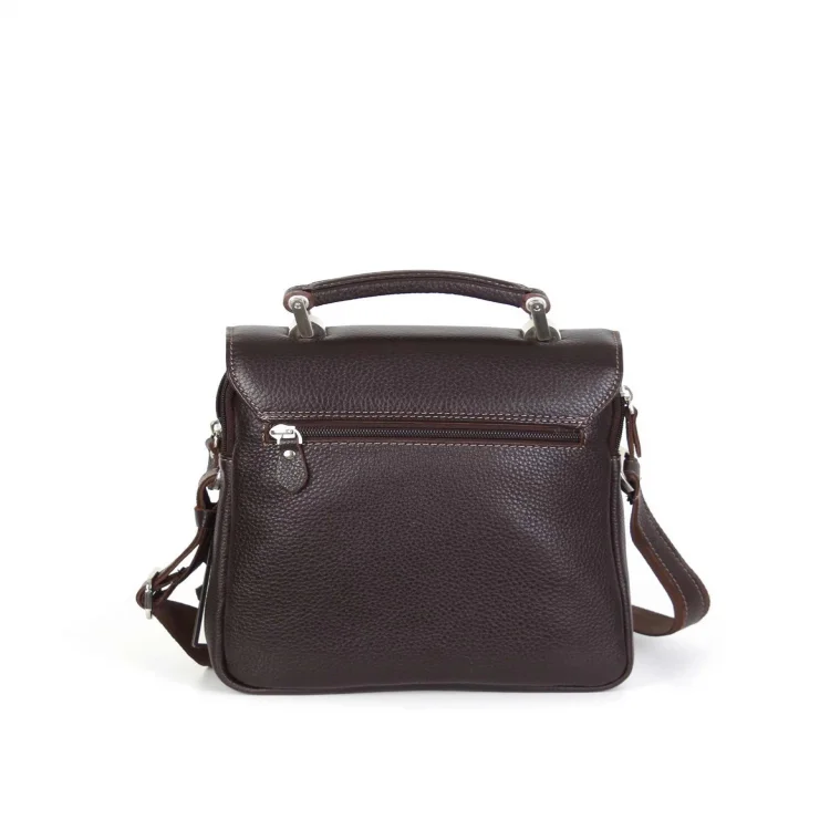 Aka El Ve Omuz Çantası 260-4 Floter Kahverengi Deri