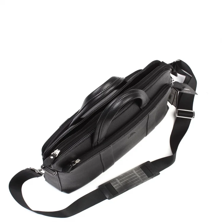 Aka Laptop Evrak Çantası 258-2 Floter Siyah Deri