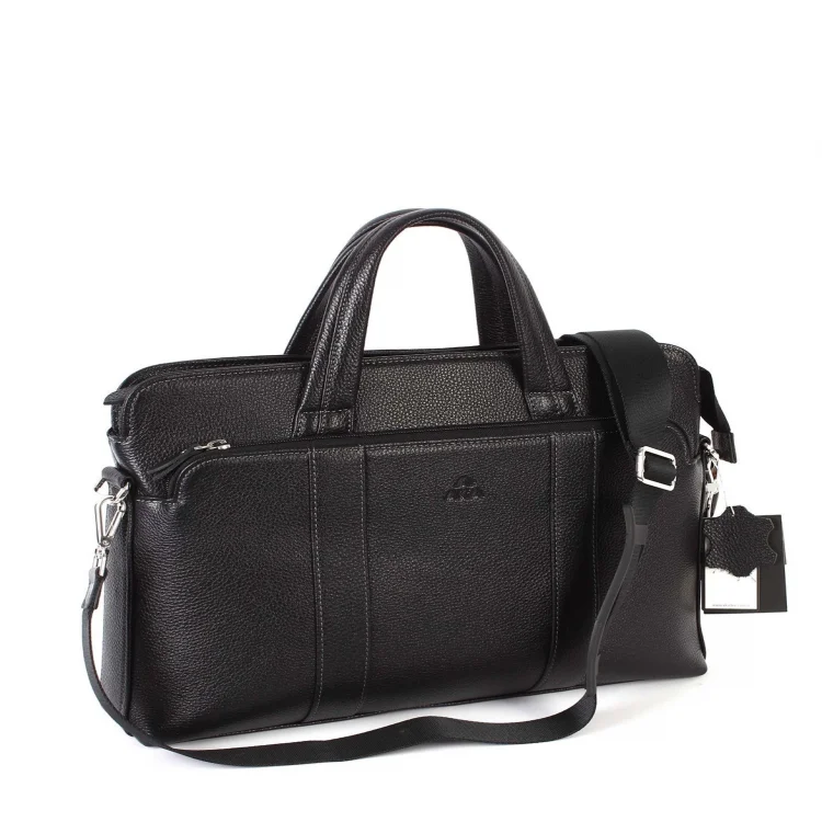 Aka Laptop Evrak Çantası 258-2 Floter Siyah Deri