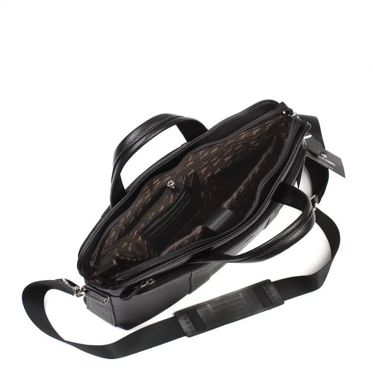 Aka Laptop Evrak Çantası 258-2 Floter Siyah Deri