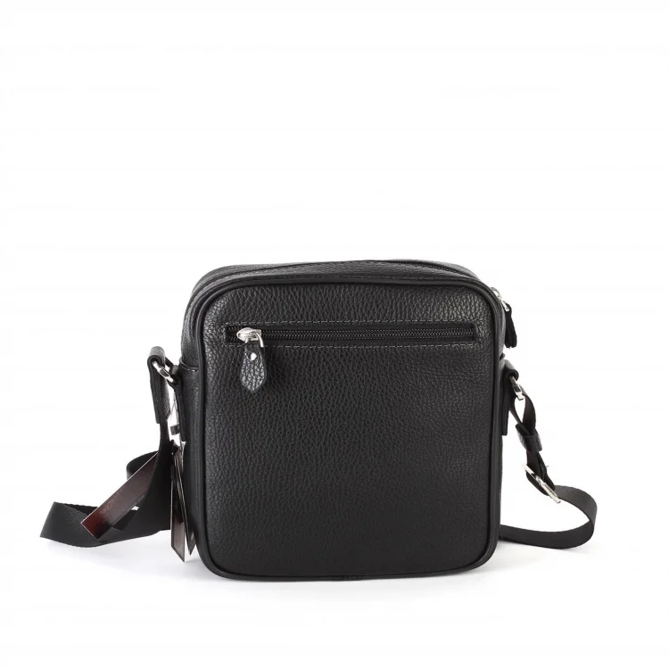 Aka Omuzdan Askılı Çanta 328-2 Floter Siyah Deri