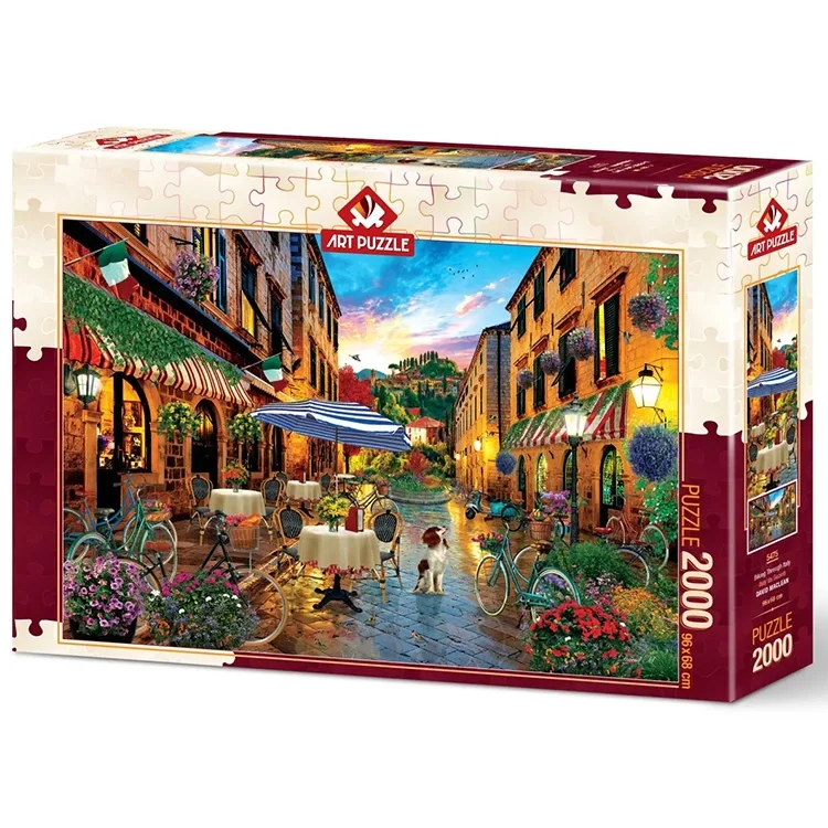 Art Puzzle İtalyada Gezinti  2000 Parça 5475
