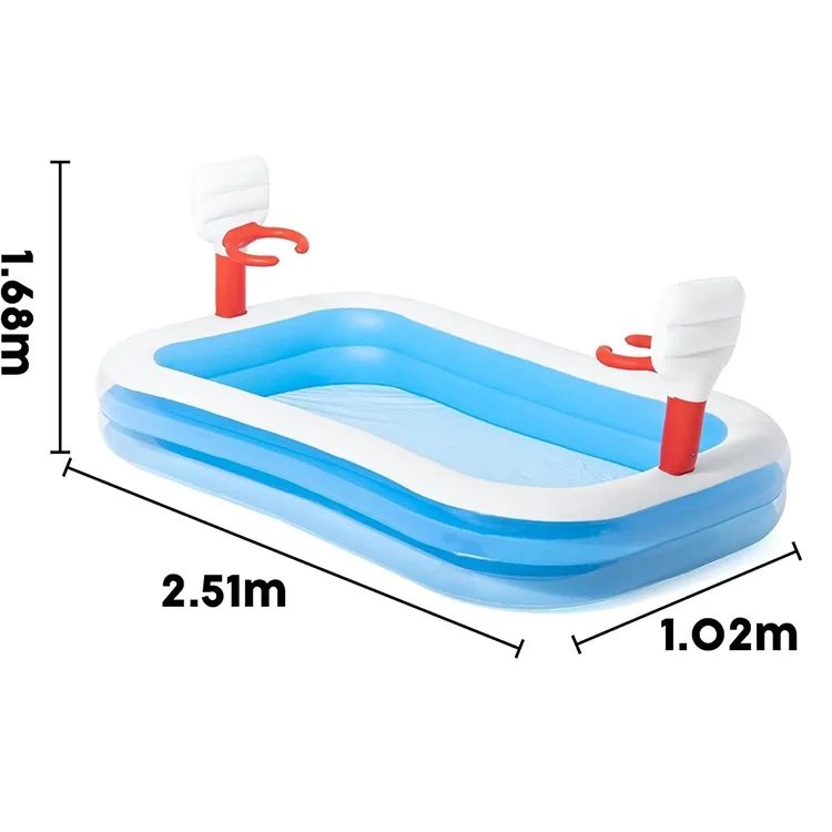 Bestway Havuz 54122 Basket Sahası+2 Pota 254cmx158cm 914153 *3