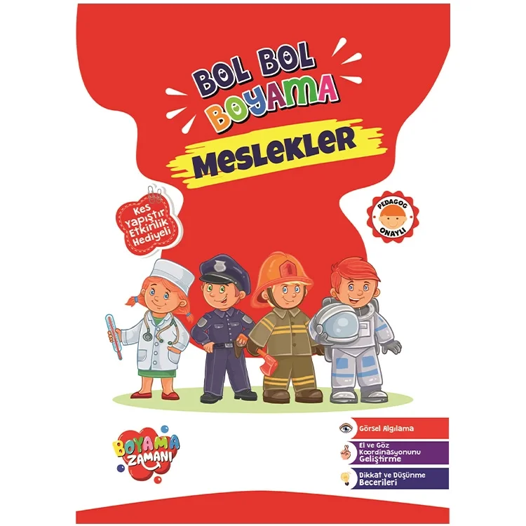 Boyama Zamanı Bol Bol Boyama Meslekler