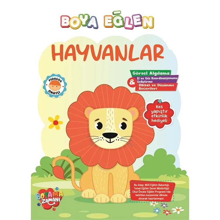 Boyama Zamanı Boya Eğlen Hayvanlar