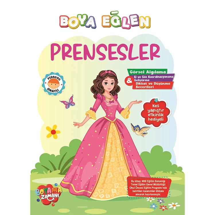 Boyama Zamanı Boya Eğlen Prensesler