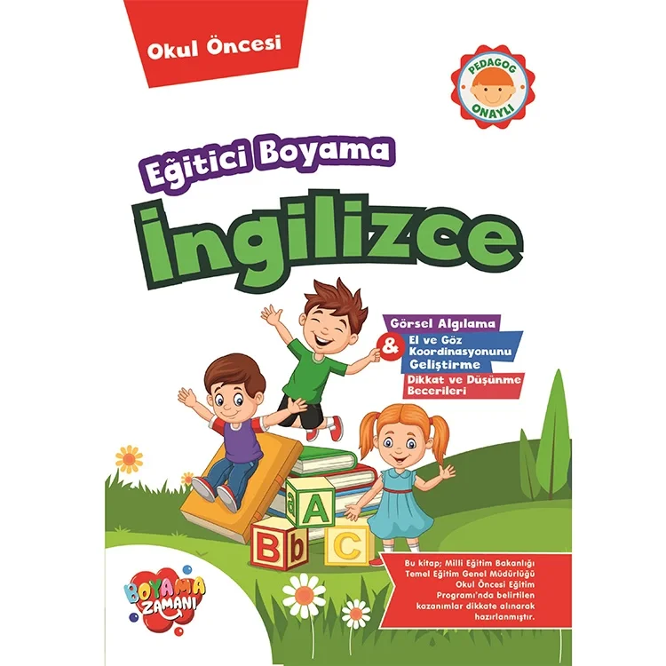 Boyama Zamanı Eğitici Boyama- İngilizce