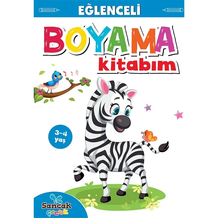 Boyama Zamanı Eğlenceli Boyama Kitabım Seviye1 2-3 Yaş