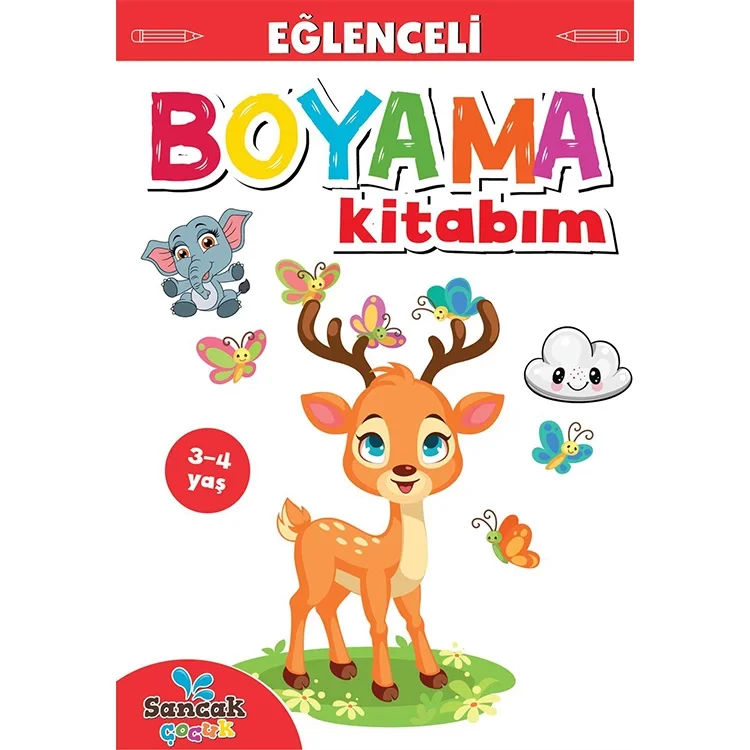 Boyama Zamanı Eğlenceli Boyama Kitabım Seviye2 3-4 Yaş