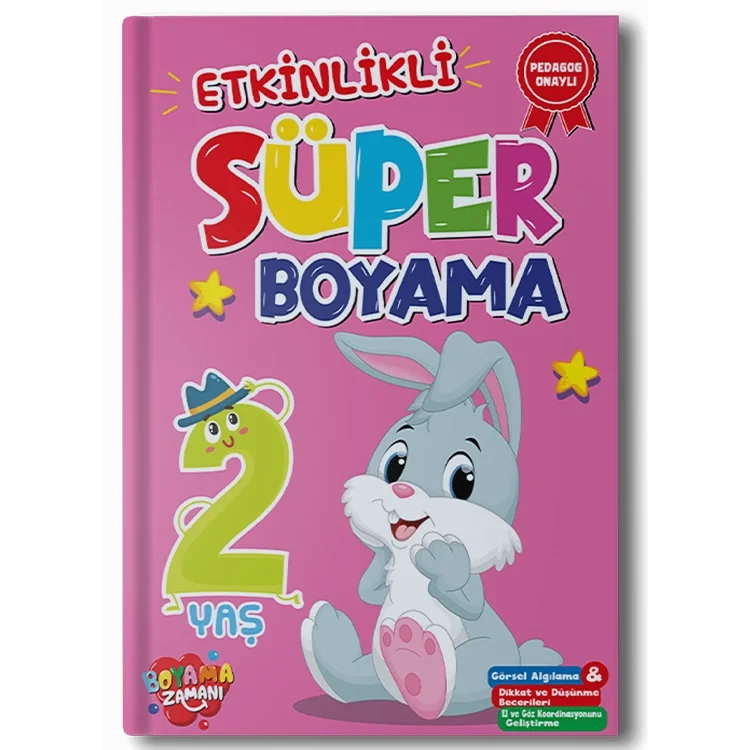 Boyama Zamanı Etkinlikli Süper Boyama 2 Yaş
