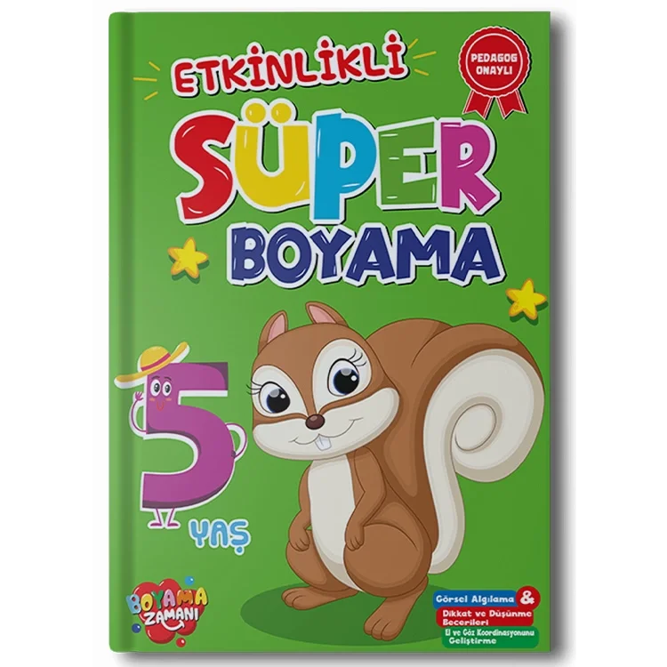 Boyama Zamanı Etkinlikli Süper Boyama 5 Yaş