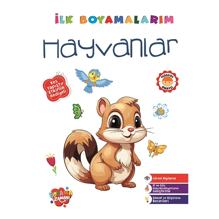 Boyama Zamanı İlk Boyamalarım Hayvanlar