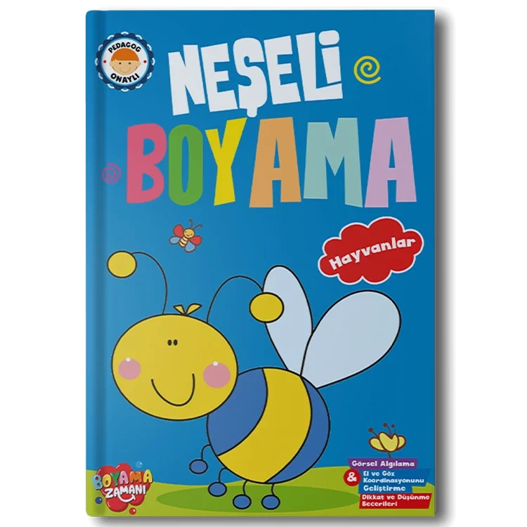 Boyama Zamanı Neşeli Boyama Kitabı Hayvanlar
