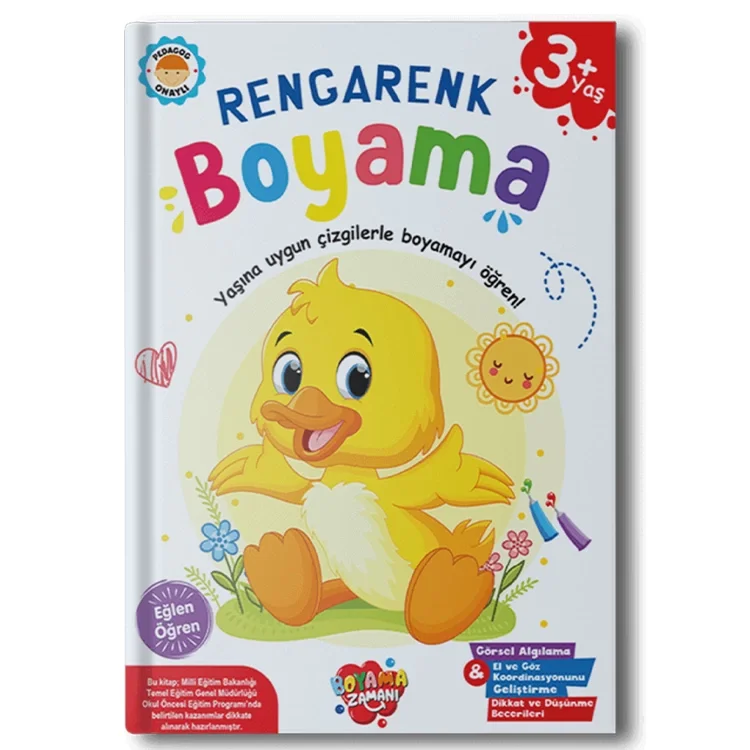 Boyama Zamanı Rengarenk Boyama Kitabı 3+yaş