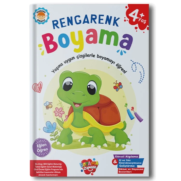 Boyama Zamanı Rengarenk Boyama Kitabı 4+yaş