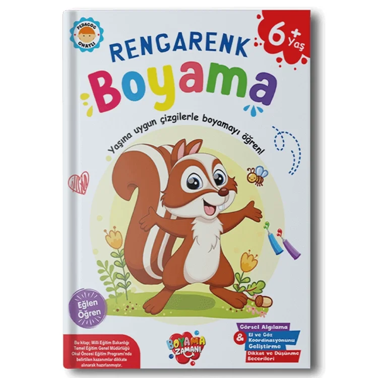 Boyama Zamanı Rengarenk Boyama Kitabı 6+yaş