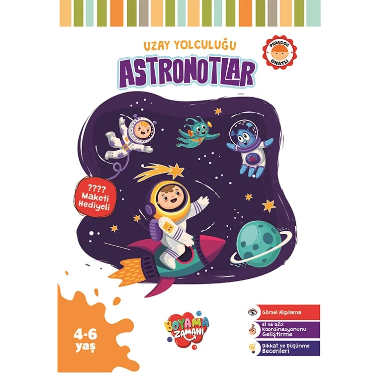 Boyama Zamanı Uzay Yolculuğu Astronotlar