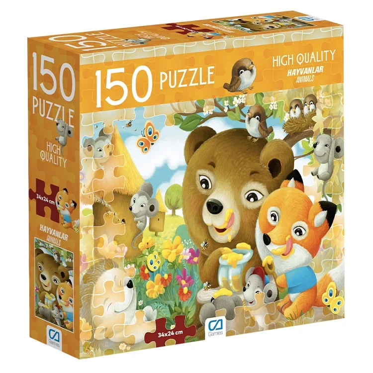 Ca Games 6103 Hayvanlar Puzzle 150 Parça