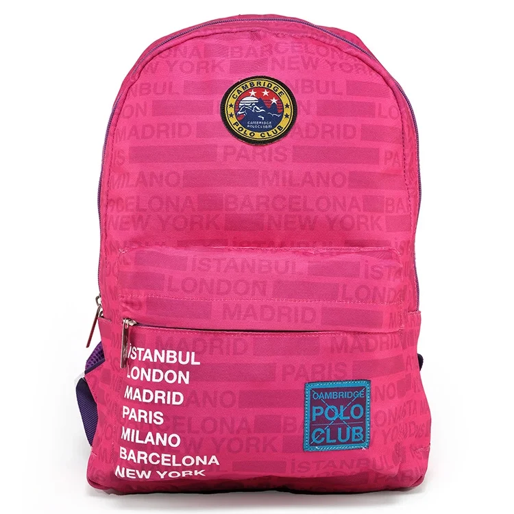 Cambridge Polo Club Cities Ön Bölmeli Unisex Sırt Çantası Cpo4029-0026-pembe Bntt