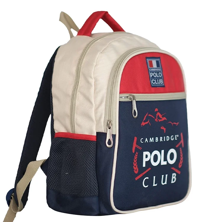 Cambridge Polo Club Old-fashioned Tek Bölmeli Unisex Sırt Çantası Cpc3014-r-0062 Lacivert -kırmızı Beyaz