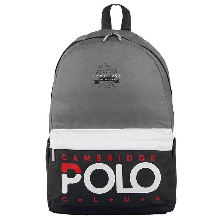 Cambridge Polo Club Preppy Tek Ana Bölmeli Unisex Sırt Çantası Cpc3018-003-gri Bntt