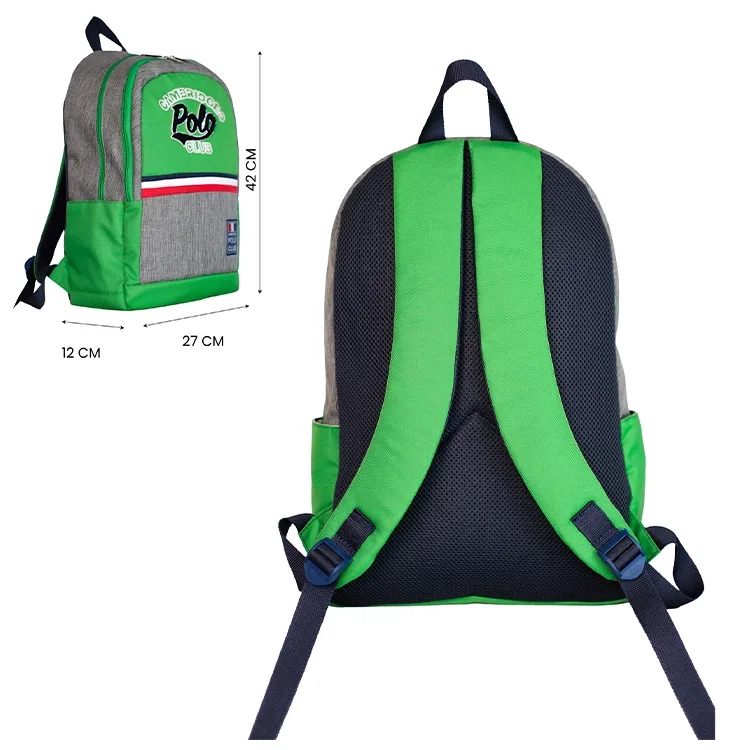 Cambridge Polo Club Stanford Academy İki Ana Bölmeli Unisex Sırt Çantası Cpo4038-0032-yeşil Bntt