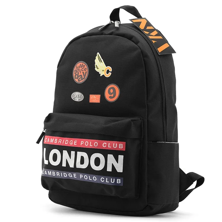 Cambridge Polo Club Streetwear Tek Ana Bölmeli Unisex Çocuk İlkokul Çantası Cpo4013-0001-siyah Bntt