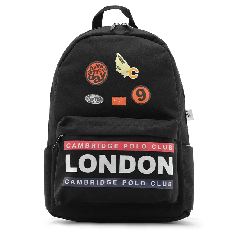 Cambridge Polo Club Streetwear Tek Ana Bölmeli Unisex Çocuk İlkokul Çantası Cpo4013-0001-siyah Bntt