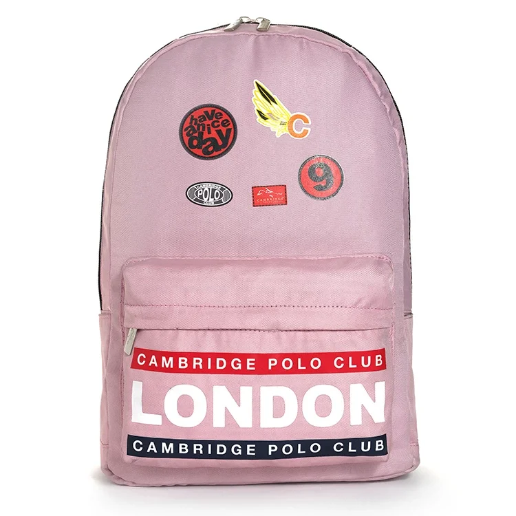 Cambridge Polo Club Streetwear Tek Ana Bölmeli Unisex Çocuk İlkokul Çantası Cpo4013-0026-pembe Bntt