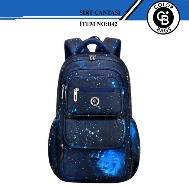 Color Bags Okul Çantası 3 Renk Uzay B42