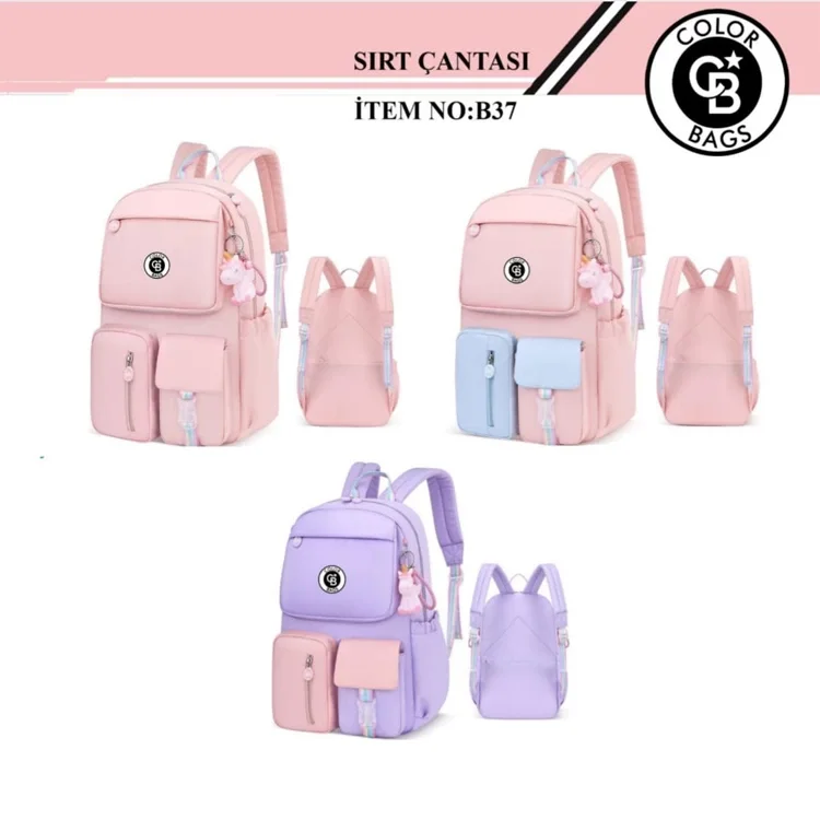 Color Bags Okul Çantasi 4 Renk B7