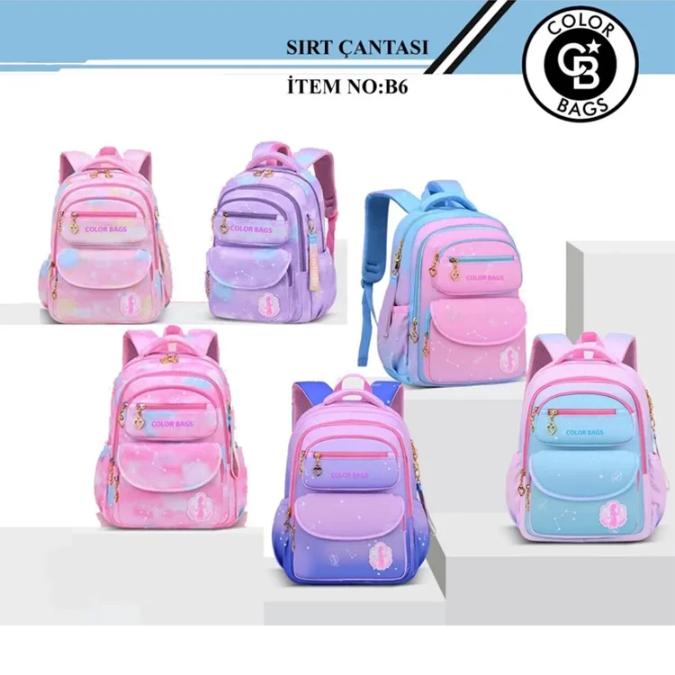 Color Bags Okul Çantasi 6 Renk B6
