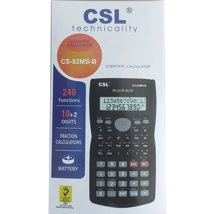 Csl Fonksiyonlu Hesap Makinesi 10+2 Hane 240 İşlem Cs-82ms-b