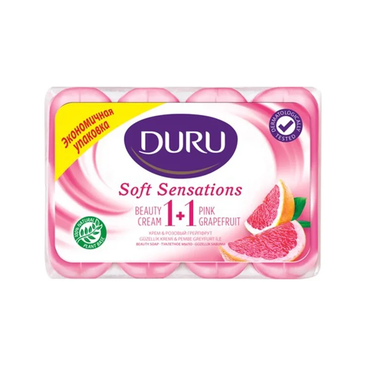 Duru Soft Sabun 4x80 Gr Pembe Greyfurt