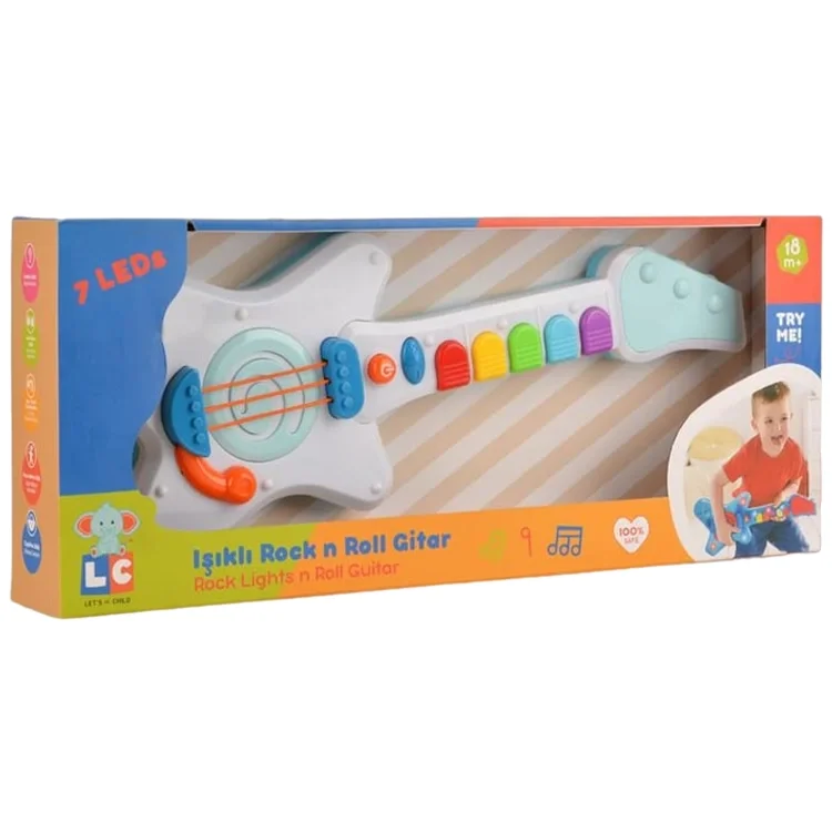 Enfal Lc-30986 Işıklı Rock N Roll Gitar 309862 *12 Oyck