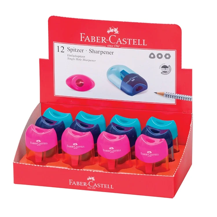 Faber Castell Kalemtraş Mini Apple Trend Renkler 12li 5140183515000