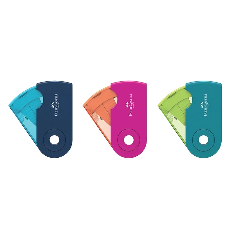 Faber Castell Kalemtraş Mini Sleeve Trend Renkler 12li 5140182714000