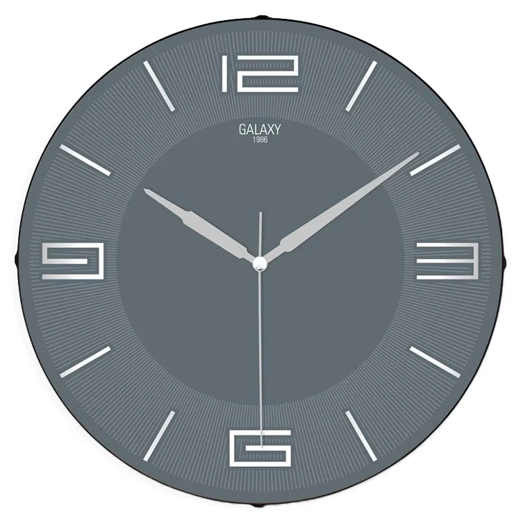 Galaxy Duvar Saati Exclucive Yaldızlı Cızgıl Gri 1999-04
