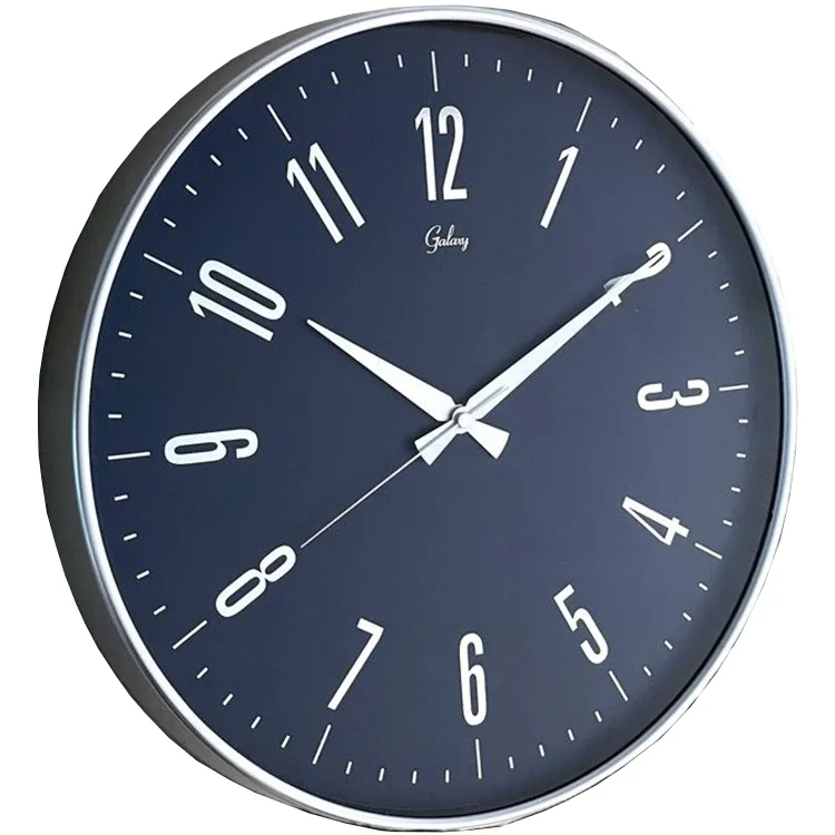 Galaxy Duvar Saati Exculusive Gri Cer Mavi Kadran 717-g-1