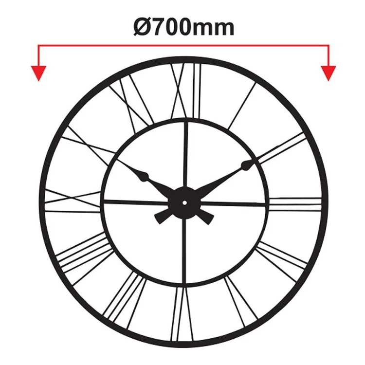 Galaxy Duvar Saati Gold Metal Dm-100-ak