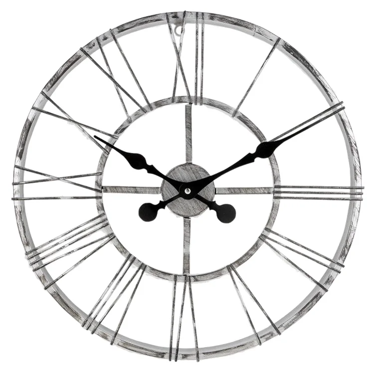 Galaxy Duvar Saati Gri Metal Çerçeve Dm-65-gk