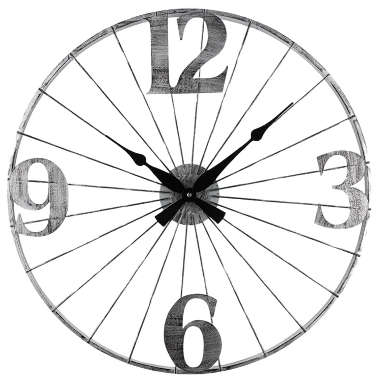 Galaxy Duvar Saati Gri Metal Dm-110-gk