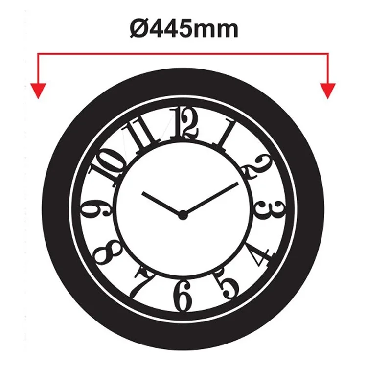 Galaxy Duvar Saati Premium Ceviz Kasa 1965-v