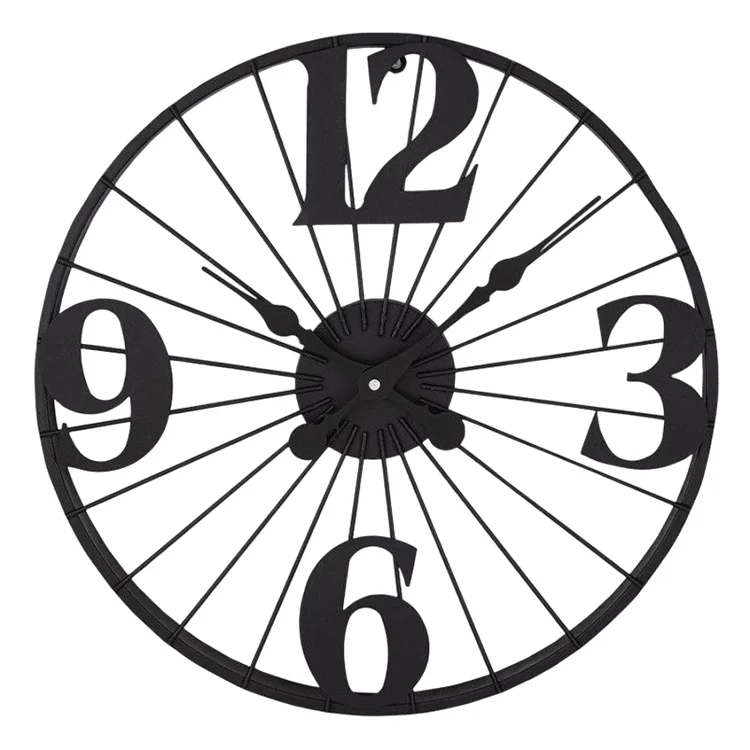 Galaxy Duvar Saati Siyah Metal Çerçeve 2 Dm-60-k