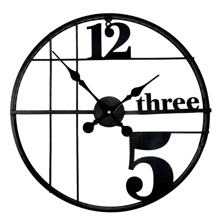 Galaxy Duvar Saati Siyah Metal Dm-70-k